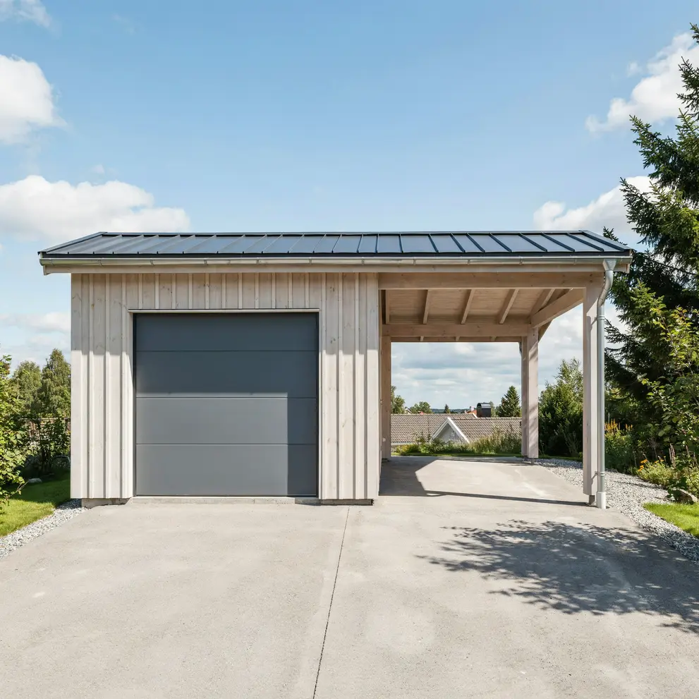 bygga carport garage osterlen skane